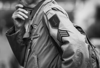 Schwarz/ weiss Foto US Soldat Schwarz/ weiss Foto US Soldat